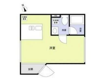 TRIAS333(ワンルーム/4階)の間取り写真