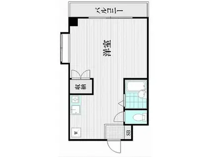 AIマンション(1K/3階)の間取り写真