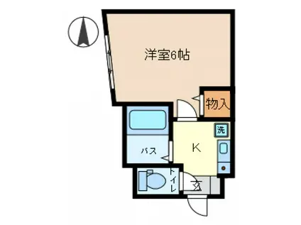 ストリングコート金町(1K/1階)の間取り写真