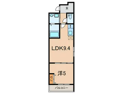 フジパレス西宮春風公園III番館(1LDK/1階)の間取り写真