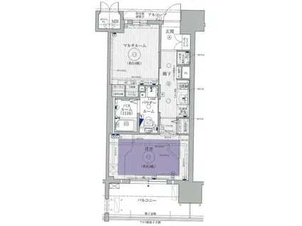 エステムプラザ梅田・中崎町IIIツインマークス NR(2K/6階)の間取り写真
