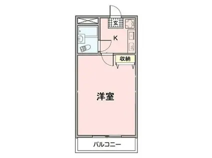 アズ川口レジデンス(1K/3階)の間取り写真