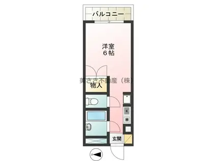 リライアンス八王子VI(ワンルーム/1階)の間取り写真