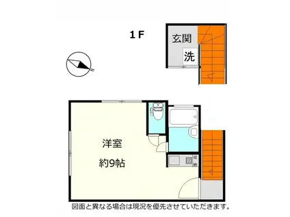 小池ビル(ワンルーム/2階)の間取り写真