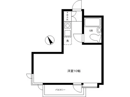 PARK AVENUE エム(ワンルーム/3階)の間取り写真