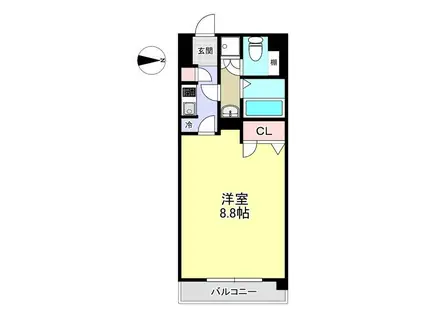 レグルスステージ(1K/3階)の間取り写真