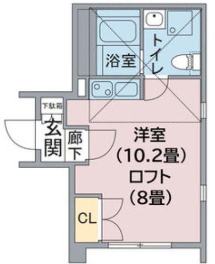 アーバン栄(ワンルーム/10階)の間取り写真