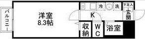 アスコット八木山本町(1K/1階)の間取り写真