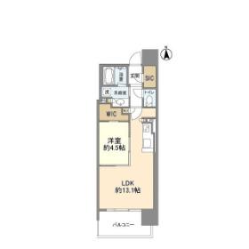 OPUS RESIDENCE SHINSAIBASHIサウス(1LDK/14階)の間取り写真