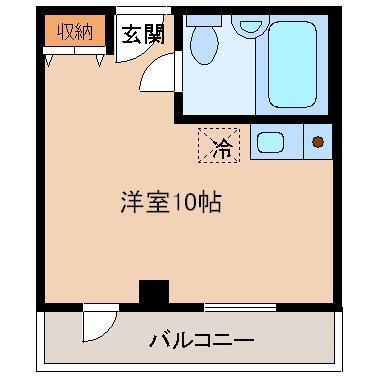 フェニックス瑞雲(ワンルーム/5階)の間取り写真