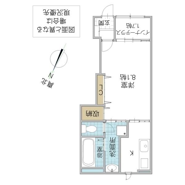 クレシア千草(1K/1階)の間取り写真