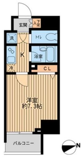 HF早稲田レジデンスII(1K/10階)の間取り写真