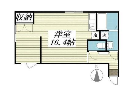 LAPIS上北沢II-ラピス上北沢2-(ワンルーム/4階)の間取り写真