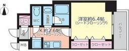 AVANTI ATSUTA(1K/8階)の間取り写真