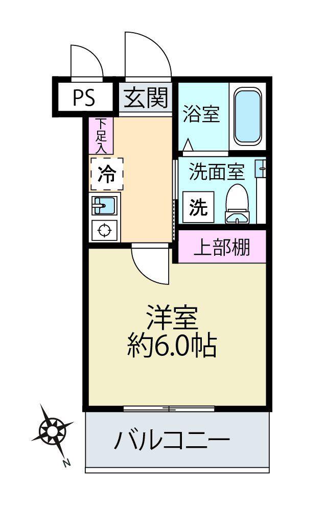 SOPHIAS高井戸(1K/3階)の間取り写真