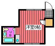 第一末廣ビル(ワンルーム/4階)の間取り写真