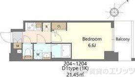 S-RESIDENCE上新庄BEAT(1K/10階)の間取り写真