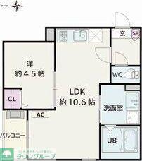 JACK GOBANI(1LDK/3階)の間取り写真