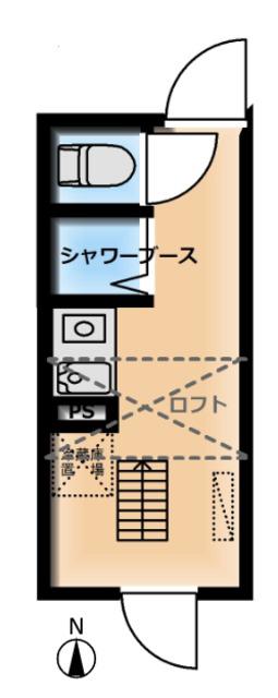 グラード光が丘(ワンルーム/2階)の間取り写真