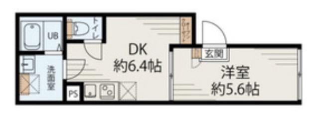 BLISS住吉(1DK/3階)の間取り写真