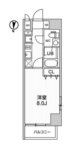 レオーネ南千住II(1K/10階)の間取り写真