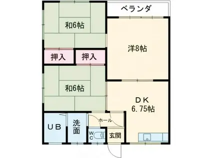 レグルスNUKI(3DK/2階)の間取り写真