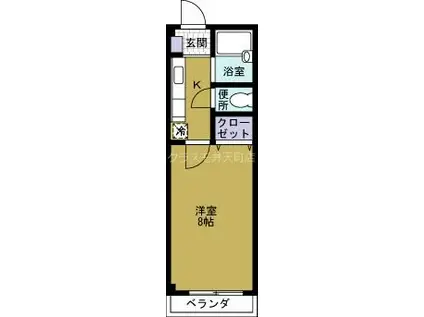 LILAC PARTIII(1K/4階)の間取り写真