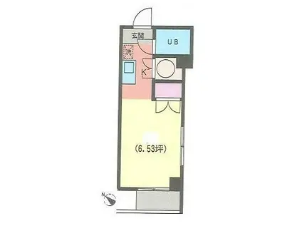 エーエスビル原町田(1K/4階)の間取り写真