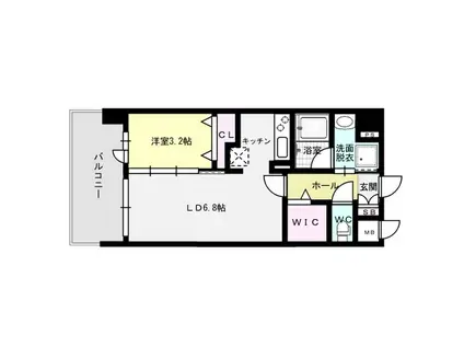 QUINTET MINAMI FUKUOKA(1LDK/5階)の間取り写真