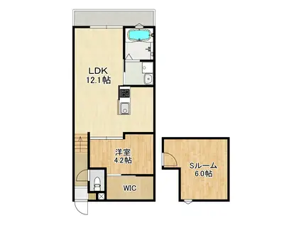 MODERN PALAZZO諫早AUBE(1SLDK/1階)の間取り写真