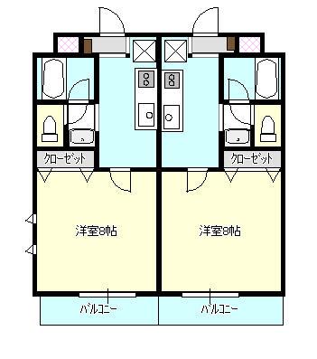 グランシティ黒松(1K/1階)の間取り写真