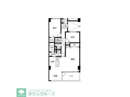 TLRレジデンス磯子駅前(1SLDK/6階)の間取り写真