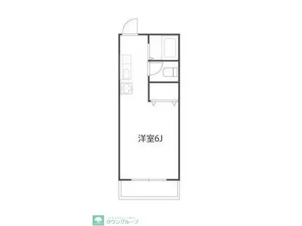 グレースハイツ(1K/1階)の間取り写真