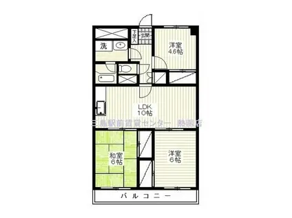 セピアム60(3LDK/4階)の間取り写真