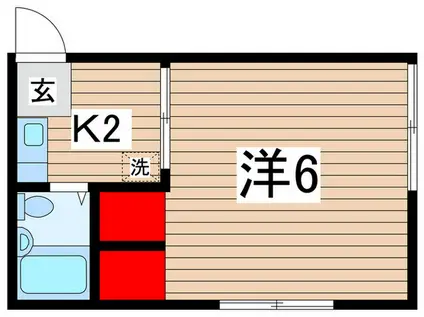 プリモ日吉(1K/1階)の間取り写真