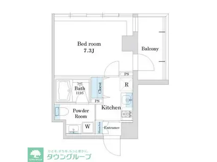 アットホームレジデンス(1K/3階)の間取り写真