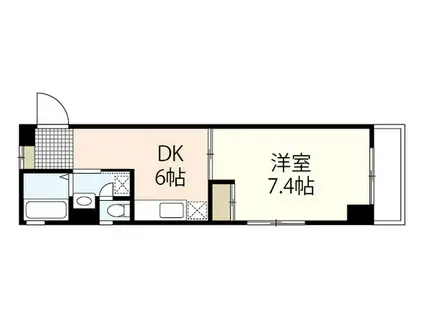 フェニックス21(1DK/3階)の間取り写真