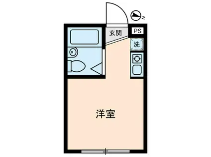 87HOUSE(ワンルーム/1階)の間取り写真