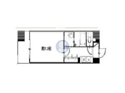 サムティ本町橋(1K/3階)の間取り写真