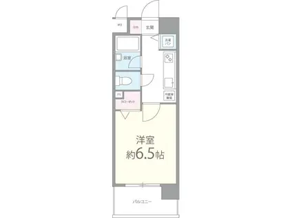 ラ セデュクシオン(1K/2階)の間取り写真