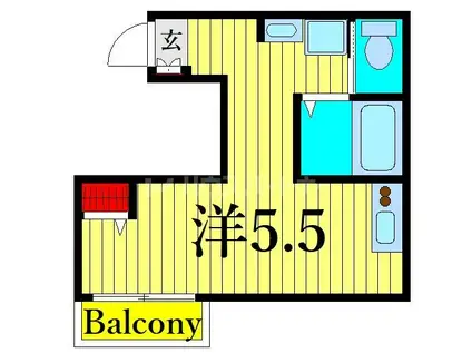 VALSHE高砂(ワンルーム/3階)の間取り写真