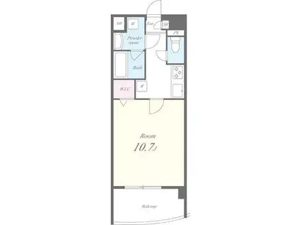 トゥジュールパナシェ(1K/1階)の間取り写真