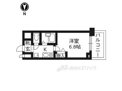 DELEAD烏丸西(1K/10階)の間取り写真