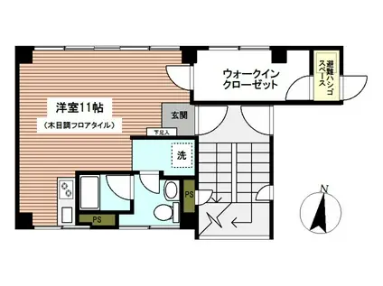 C&K戸部本町ビル(ワンルーム/6階)の間取り写真