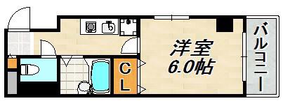 シンプルライフ板宿(1K/3階)の間取り写真