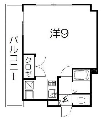 AVENUE布橋(1K/2階)の間取り写真