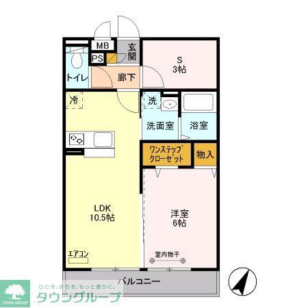 ラ カンパネラA(1SLDK/3階)の間取り写真