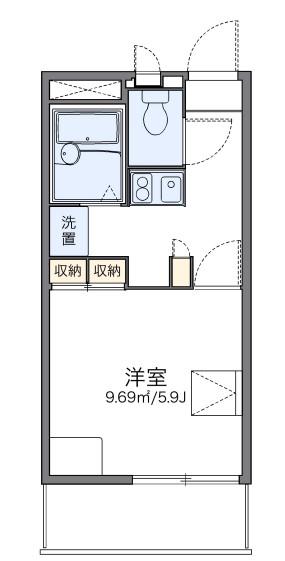 レオパレスZUCCA(1K/1階)の間取り写真
