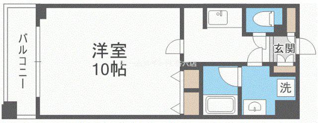 LASANTE京橋(1K/2階)の間取り写真