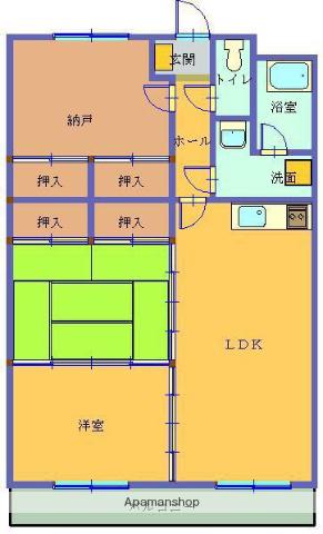 タウンコート2000(3LDK/3階)の間取り写真